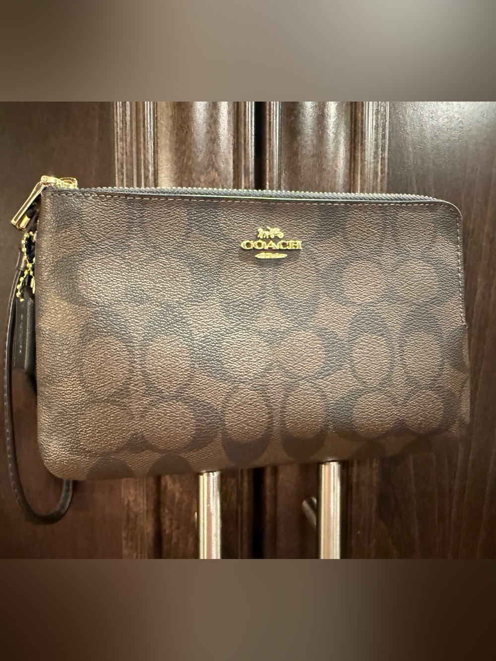 Coach Double Zip wristlet